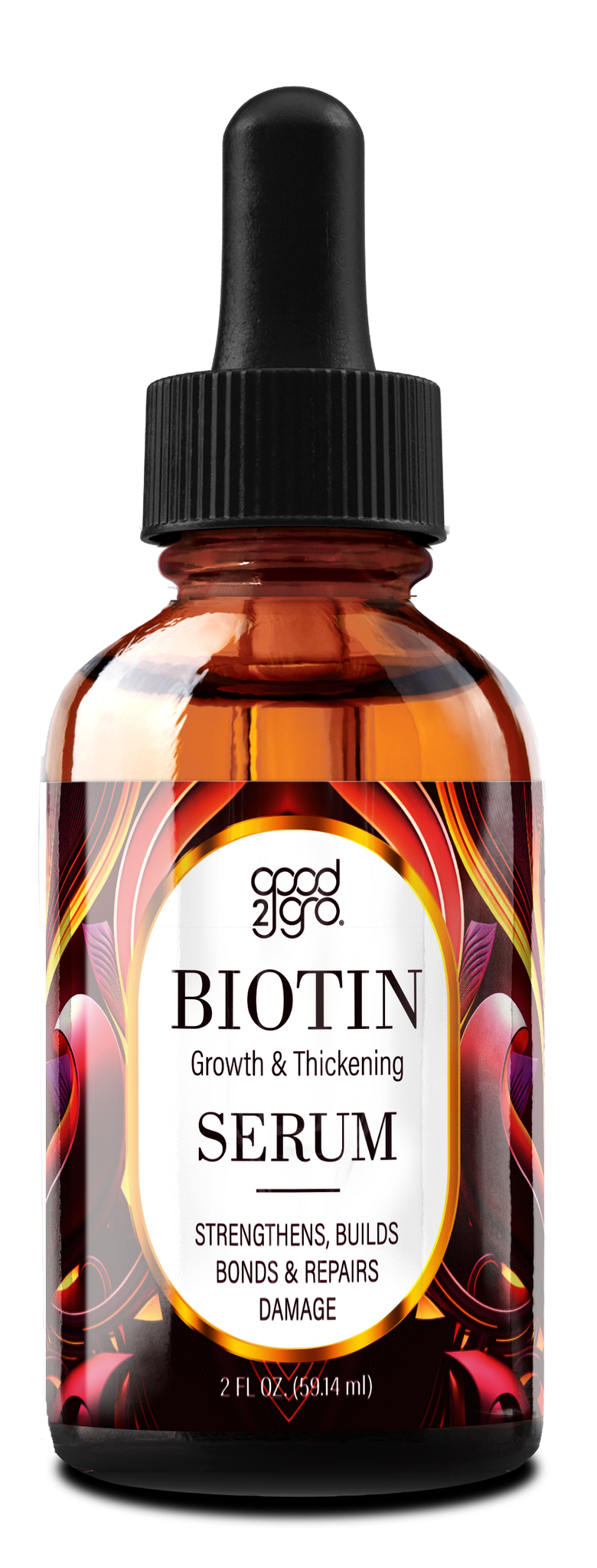 Good2Gro Growth & Thickening Serum, with Biotin & Collagen, Helps Hair Regeneration, Improves Thinning & Hair Loss, Hydrates, Conditions, Repairs Restores & Protects 2oz.