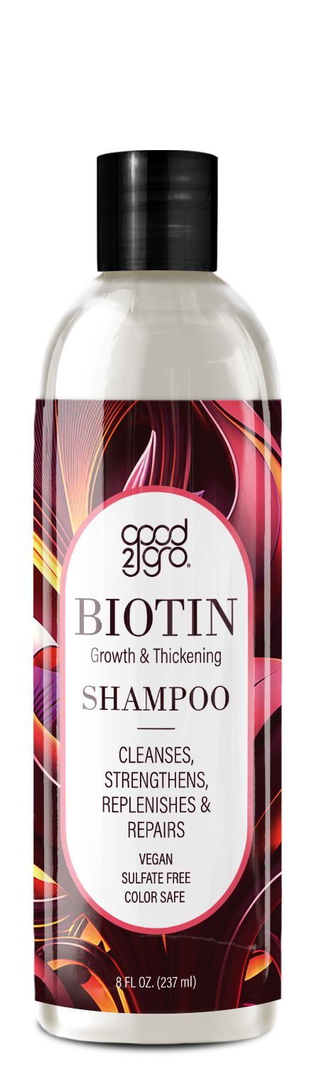 Good2Gro Growth & Thickening Shampoo with Biotin, Gently Cleanses, Improves Texture, Restores, Strengthens & Repairs, Adds Body & Shine For Healthier Looking Hair 8oz.