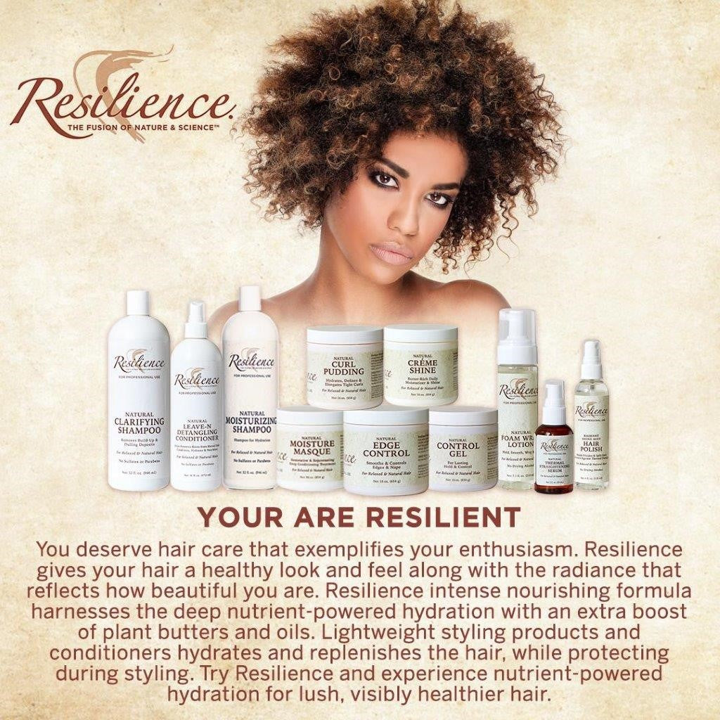 Resilience Clarifying Shampoo with Agave & Babassu Butters Clarifying Shampoo with Argan Oil Strips Buildup & Residue Not Moisture 32oz.